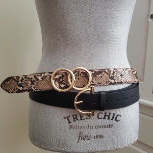 Express and Nine West belt bundle size medium